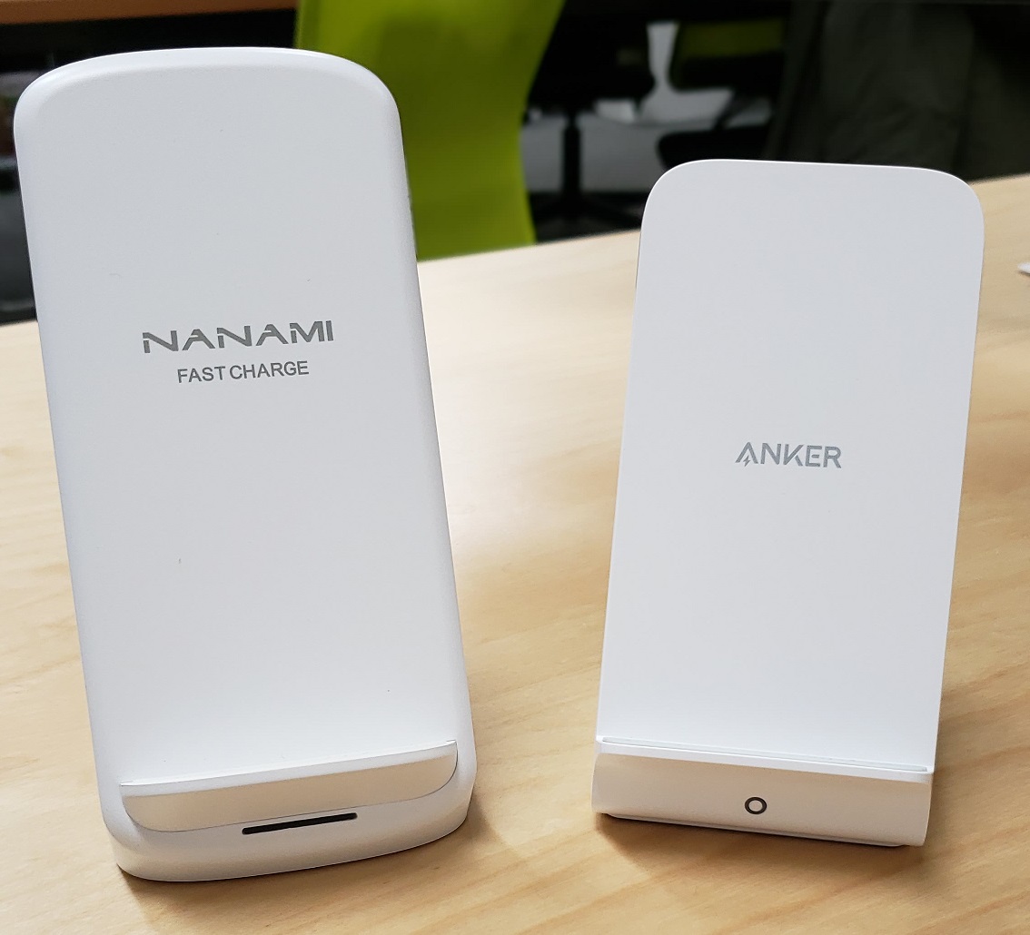 Qi充電スタンドの比較（Anker PowerWave 7.5 Stand vs 「2019最新バージョン」NANAMI Qi ワイヤレス急速充電器）  | Risaiku リサイク