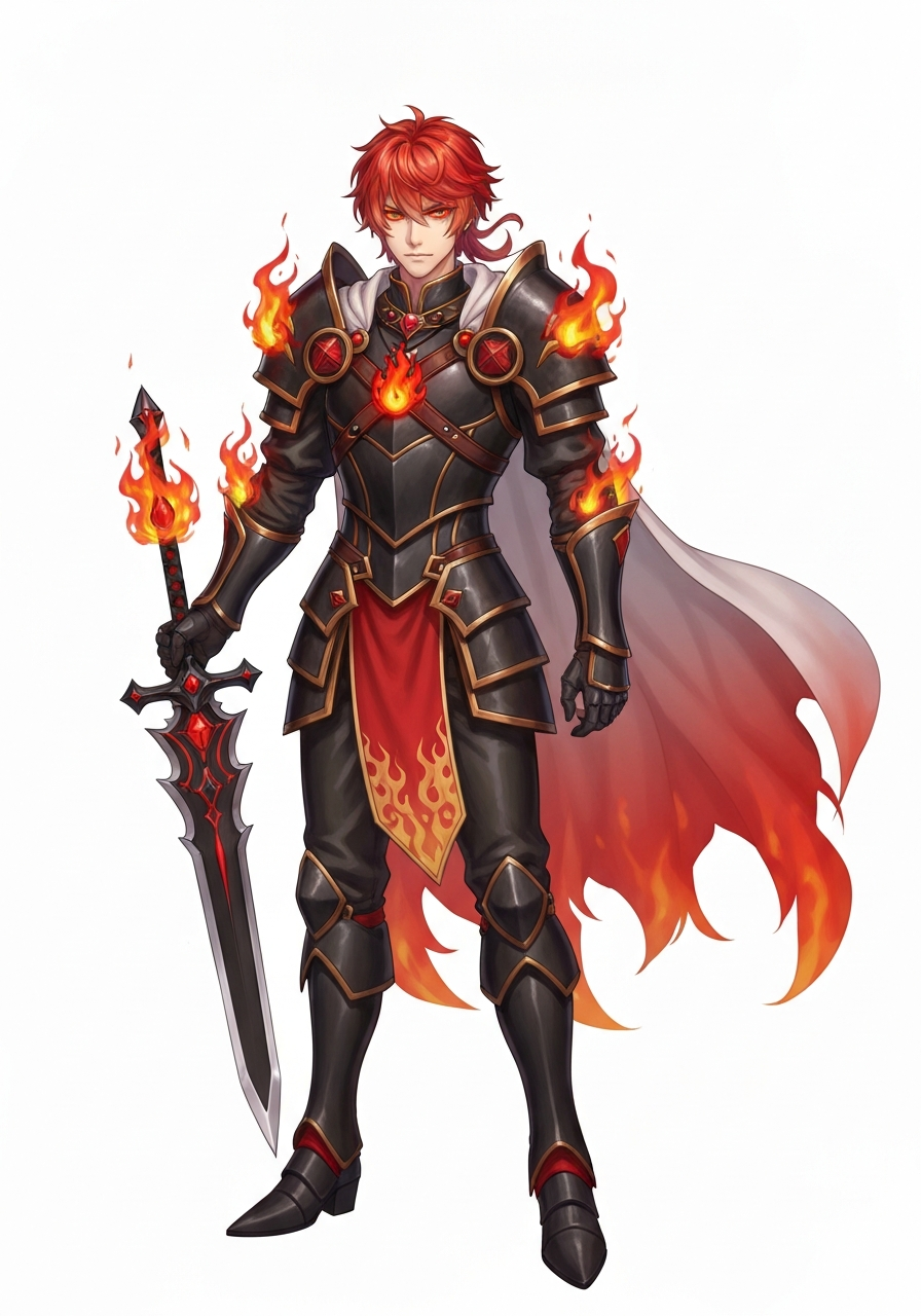 炎の騎士 焔 イラスト