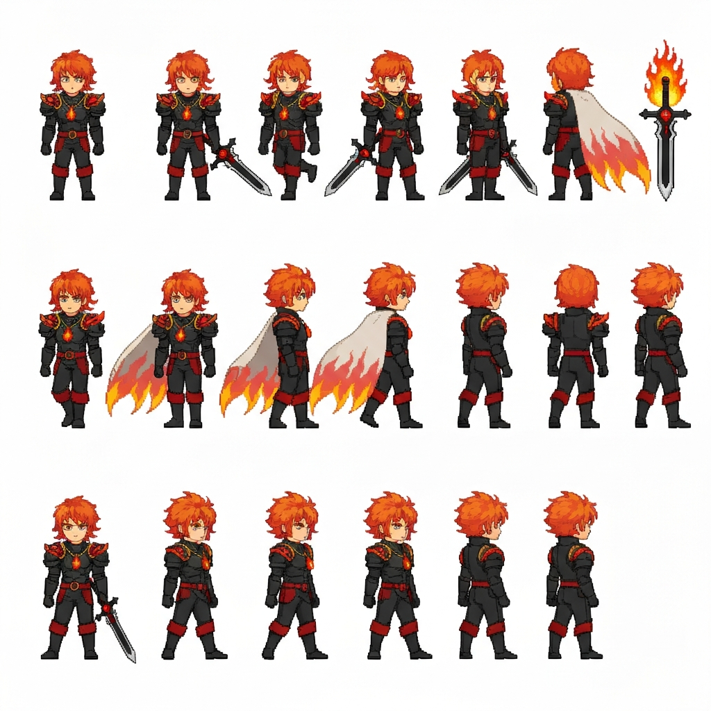 炎の騎士 焔 ドット絵